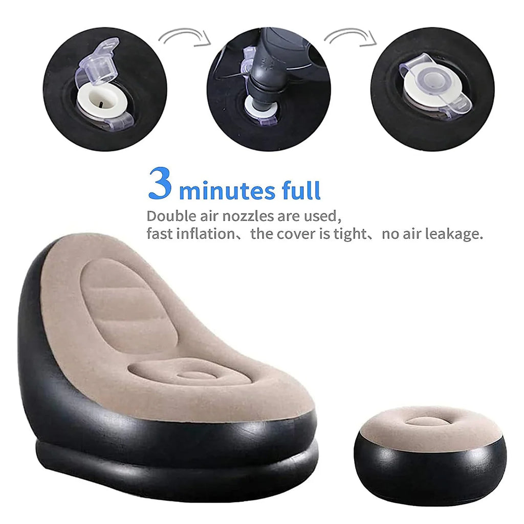 Portable Indoor/Outdoor Air Sofa, couch & Pump